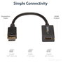 StarTech Adaptador DisplayPort a HDMI DP2HDMI2 Negro