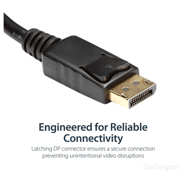 StarTech Adaptador DisplayPort a HDMI DP2HDMI2 Negro