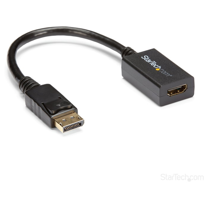 StarTech Adaptador DisplayPort a HDMI DP2HDMI2 Negro