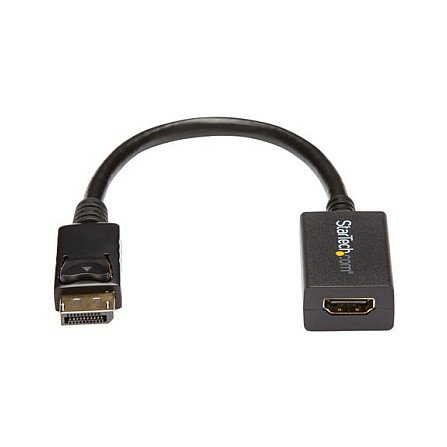 StarTech Adaptador DisplayPort a HDMI DP2HDMI2 Negro