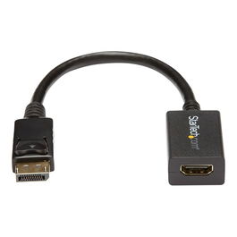 StarTech Adaptador DisplayPort a HDMI, Cable de 26.5 cm, Conversor de Video, Resolución 1920 x 1200, Para Oficina, Teletrabajo y Setup Profesionales