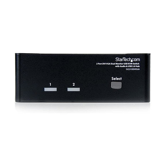 StarTech SV231DDVDUA Conmutador KVM de 2 Puertos para Monitor Doble (DVI/VGA) StarTech SV231DDVDUA Conmutador KVM de 2 Puertos para Monitor Doble (DVI/VGA)