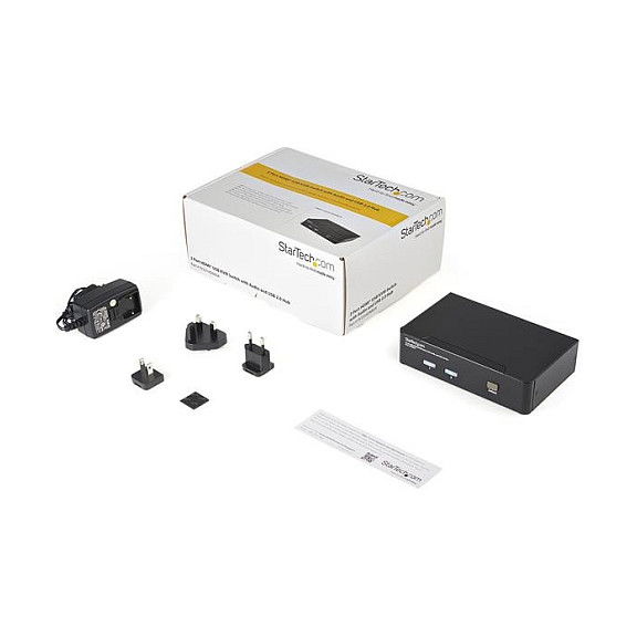 KVM Switch 2 Puertos USB HDMI - Conmutador para 2 Ordenadores