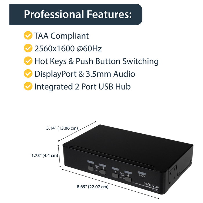 Switch KVM Startech SV431DPUA