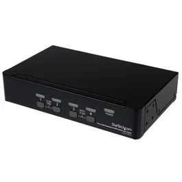 StarTech.com Conmutador Switch KVM 4 puertos DisplayPort Hub USB 2.0 Audio 2560x1600 3840x2400 Negro SV431DP4K6