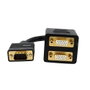 Startech Cable Splitter Divisor VGA Macho a Doble Hembra 0.3m Negro VGASPL1VV
