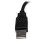 StarTech.com Cable de Extensión USB 2.0 Macho a Hembra USB A, 0,15 m, Negro