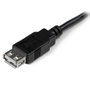 StarTech.com Cable de Extensión USB 2.0 Macho a Hembra USB A, 0,15 m, Negro