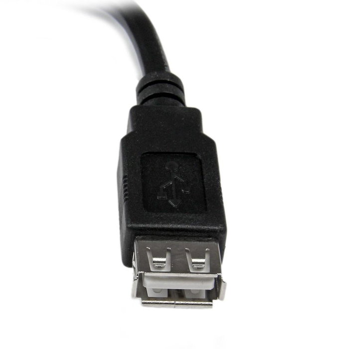 StarTech.com Cable de Extensión USB 2.0 Macho a Hembra USB A, 0,15 m, Negro