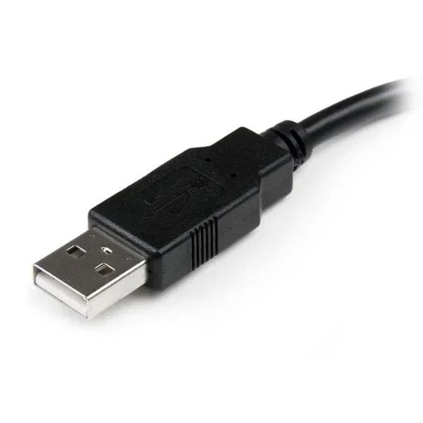 Startech Cable de extensión USB 2.0 USBEXTAA6IN, Macho A a Hembra A, Longitud 0.15m (15 cm), Negro