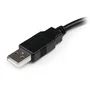 Startech Cable de extensión USB 2.0 USBEXTAA6IN, Macho A a Hembra A, Longitud 0.15m (15 cm), Negro