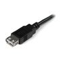 StarTech.com Cable de Extensión USB 2.0 Macho a Hembra USB A, 0,15 m, Negro