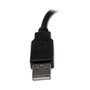 StarTech.com Cable de Extensión USB 2.0 Macho a Hembra USB A, 0,15 m, Negro