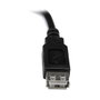 StarTech.com Cable de Extensión USB 2.0 Macho a Hembra USB A, 0,15 m, Negro