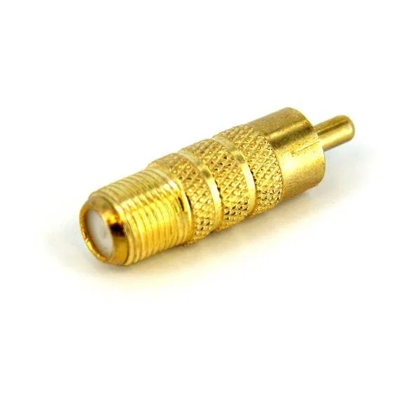 StarTech Adaptador Conversor RCA a Coaxial Tipo F Macho/Hembra - RCACOAXMF - Chapado en Oro para RG6, Garantía de por Vida StarTech Adaptador Conversor RCA a Coaxial Tipo F Macho/Hembra - RCACOAXMF - Chapado en Oro para RG6, Garantía de por Vida