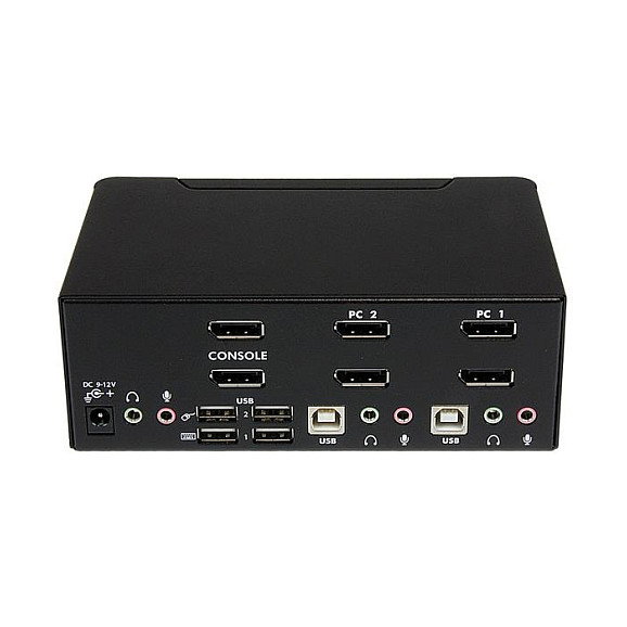 Conmutador KVM con 2 Puertos Startech SV231DPDDUA Negro Conmutador KVM con 2 Puertos Startech SV231DPDDUA Negro