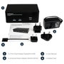 Conmutador KVM con 2 Puertos Startech SV231DPDDUA Negro