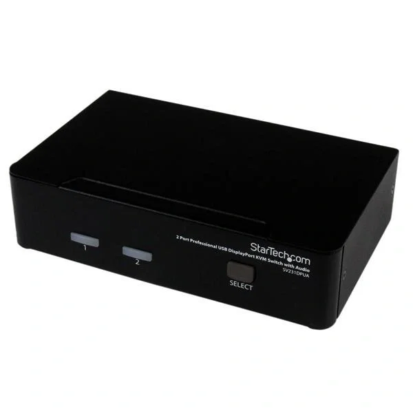 StarTech.com SV231DPUA Conmutador KVM de 2 Puertos con DisplayPort, USB y Audio StarTech.com SV231DPUA Conmutador KVM de 2 Puertos con DisplayPort, USB y Audio