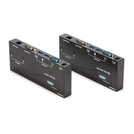 StarTech.com Extensor de Consola KVM por Cat 5 Ethernet 150m con USB y VGA - Transmisor y Receptor Negro