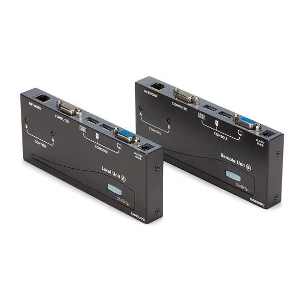 StarTech.com Extensor de Consola KVM por Cat 5 Ethernet 150m con USB y VGA - Transmisor y Receptor Negro StarTech.com Extensor de Consola KVM por Cat 5 Ethernet 150m con USB y VGA - Transmisor y Receptor Negro