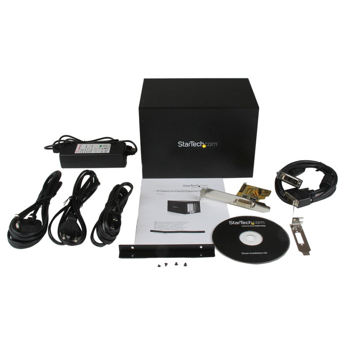 StarTech PCI Express External Expansion Box - 4 Slot PCI-e to PCI Expansion Chassis Negro 12V