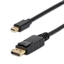 StarTech Cable MDP2DPMM10 Mini DisplayPort a DisplayPort 1.2 - 3m - Negro - Resolución 4K (3840x2160) @60Hz, HBR2, MST, HDCP