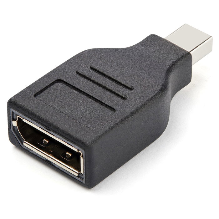StarTech.com Adaptador de Video Mini DisplayPort a DisplayPort (Mach-Hemb) - Convertidor mDP a DP 1.2 para 4K UHD, 3840x2400, 120 Hz, Negro