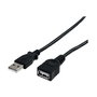 StarTech Cable de Extensión USB 2.0 USB-A Macho a USB-A Hembra 3m, 24/28 AWG, Doble Blindaje, Negro