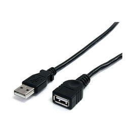 StarTech Cable Extension USB 2.0, Macho A a Hembra A, 6 pies (1.8 m), Negro