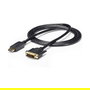StarTech.com Cable DisplayPort a DVI-D 1.8 m, Macho a Macho, Pasivo, Hasta 1920x1200/1080p, Conector Dorado, Negro, Adaptador de Vídeo
