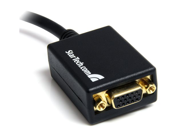 StarTech Adaptador Convertidor de Video DisplayPort a VGA DP2VGAADAPT - Cable 28 cm - Resolución 1920x1200 - Negro StarTech Adaptador Convertidor de Video DisplayPort a VGA DP2VGAADAPT - Cable 28 cm - Resolución 1920x1200 - Negro