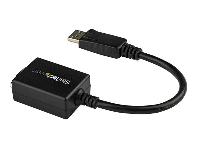 StarTech Adaptador Convertidor de Video DisplayPort a VGA DP2VGAADAPT - Cable 28 cm - Resolución 1920x1200 - Negro StarTech Adaptador Convertidor de Video DisplayPort a VGA DP2VGAADAPT - Cable 28 cm - Resolución 1920x1200 - Negro