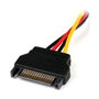 Startech Adaptador Molex LP4 a SATA Hembra a Macho 0.15m