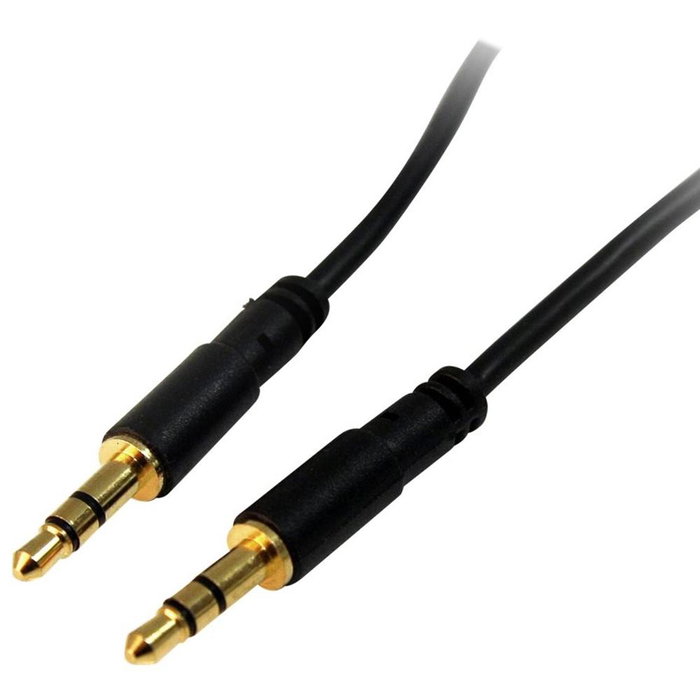 Startech Cable de Audio Estéreo 3,5mm Macho a Macho 4,6m Negro
