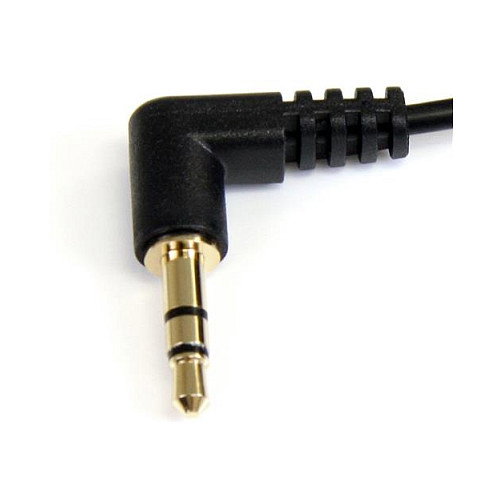 StarTech.com Cable de Audio Estéreo 3.5mm Macho a Macho de Ángulo Recto 0.3 m Negro (M/M, 3.5mm, 1 pie) StarTech.com Cable de Audio Estéreo 3.5mm Macho a Macho de Ángulo Recto 0.3 m Negro (M/M, 3.5mm, 1 pie)