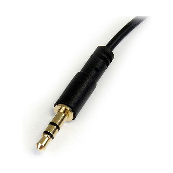 Cable Audio Jack (3,5 mm) Startech MU1MMSRA Negro 0,3 m Cable Audio Jack (3,5 mm) Startech MU1MMSRA Negro 0,3 m