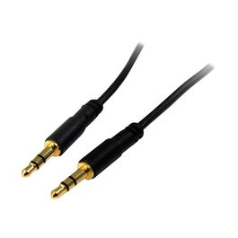 Startech Cable de Audio Estéreo TRRS 3.5 mm Macho a Macho 91 cm - Conectores Chapados en Oro para Smartphone, Tablet, Auriculares