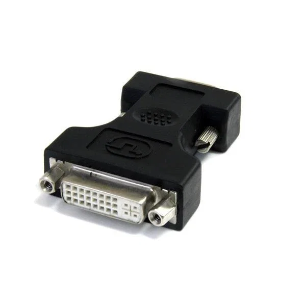 StarTech Adaptador DVIVGAFMBK, DVI-I Hembra a VGA Macho, Negro, Conversor Pasivo de Video para Monitor DVI-I y Tarjeta Gráfica VGA