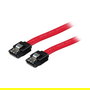 StarTech Cable SATA con Cierre de Seguridad de 6 Pulgadas (0.15m) Macho a Macho, Rojo