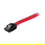 StarTech Cable SATA con Cierre de Seguridad de 6 Pulgadas (0.15m) Macho a Macho, Rojo