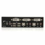 StarTech.com Conmutador Switch KVM con 2 puertos USB 2.0, Audio y Vídeo DVI, Negro
