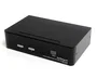StarTech.com Conmutador Switch KVM con 2 puertos USB 2.0, Audio y Vídeo DVI, Negro