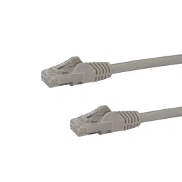 StarTech.com N6PATCH75GR Cable de red Cat6 UTP 22.9m RJ-45 Macho Gris, Gigabit Ethernet 1000 Mbps, PoE Plug and Play