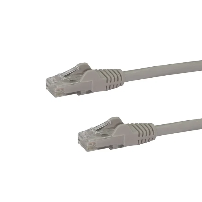 StarTech.com N6PATCH75GR Cable de red Cat6 UTP 22.9m RJ-45 Macho Gris, Gigabit Ethernet 1000 Mbps, PoE Plug and Play