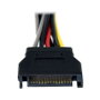 StarTech Cable Divisor de Alimentación SATA de 0,15m - 1 Conector Macho a 2 Conectores Hembra