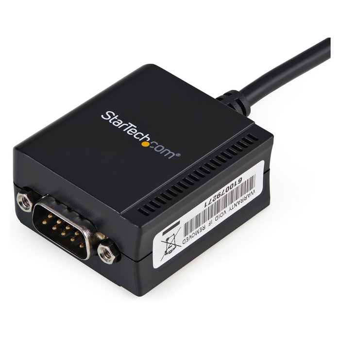 StarTech.com Cable USB a Puerto Serie RS232 DB9 con Retención COM, 1,8 m, Negro