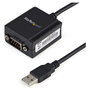StarTech.com Cable USB a Puerto Serie RS232 DB9 con Retención COM, 1,8 m, Negro