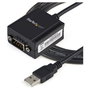 StarTech.com Cable USB a Puerto Serie RS232 DB9 con Retención COM, 1,8 m, Negro
