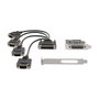 StarTech Tarjeta Adaptadora PCI Express de 4 Puertos Serie RS-232