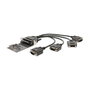 StarTech Tarjeta Adaptadora PCI Express de 4 Puertos Serie RS-232